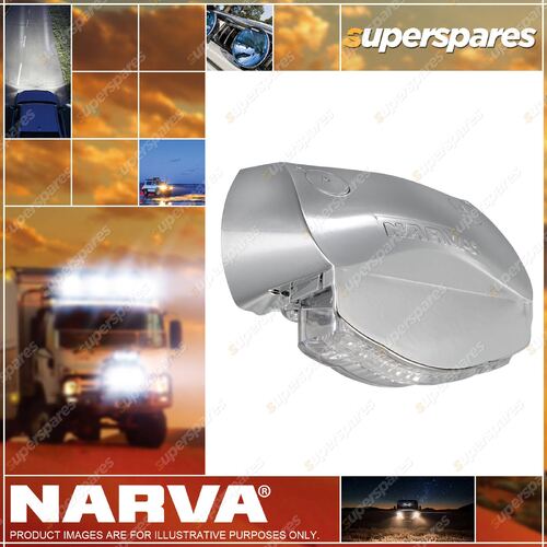 Narva 9¨C33 Volt 3 LED Licence Plate Lamp Chrome Housing And 0.5M Cable