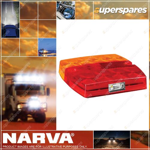 Narva 9-33V LED Slimline Stop/Tail Direction Indicator Lamp Square 0.5 Cable