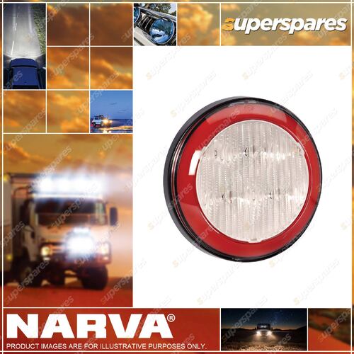 Narva 9¨C33 Volt LED Rear Stop Lamp Red With Red L.E.D Tail Ring W/ Black base