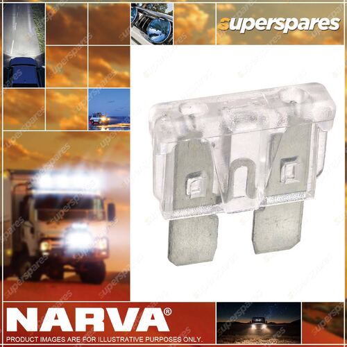 Narva 25 Amp White Standard Ats Blade Fuse 19mm x 19mm - Box Of 50