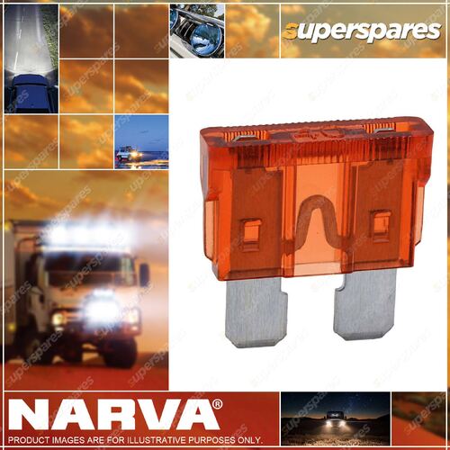 Narva 40 Amp Brown Standard Ats Blade Fuse 19mm x 19mm - Box Of 50