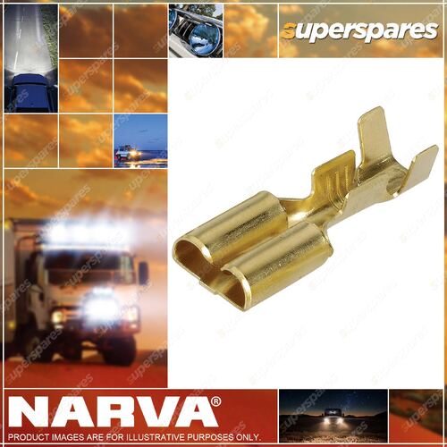 Narva 6.3 X 0.8MM Female Blade Terminal with locking tab 1 - 4mm Pack of 100