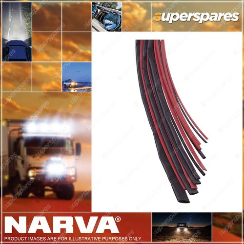 Narva 24.5MM Black colour Heatshrink Tubing - 1.2M Length Poly Bag Pack