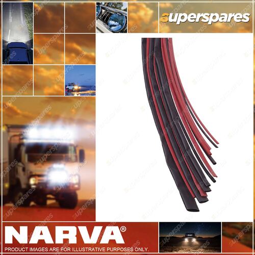 Narva 6.4MM Red colour Heatshrink Tubing - 1.2M Length Poly Bag Pack