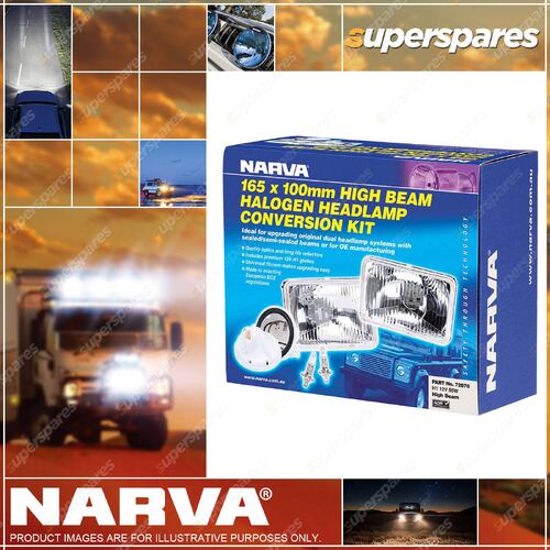 Narva 12V 55W Halogen Headlamp - H1 Conversion Kit - 165x100MM High Beam