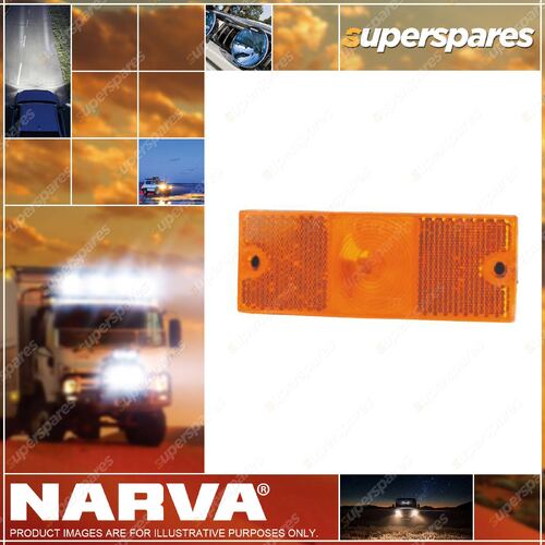 Narva Amber Side Marker Lamp With In-Built Retro Reflector 30 X 42 X 114