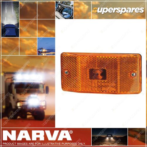 Narva Amber Side Marker Lamp With In-Built Retro Reflector 23 X 53 X 114