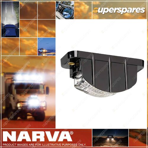 9-33V Model 16 3 LED Licence Plate Lamp Low Profile Black Housing And 2.5M Cable