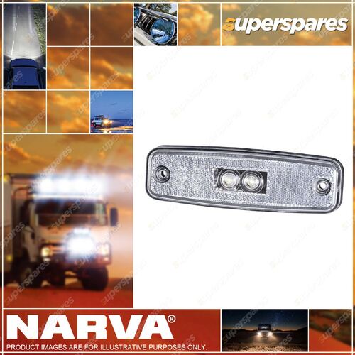 Narva 10-30 Volt Model 20 L.E.D Front End Outline Marker Lamp - White colour