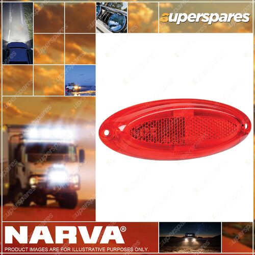 Narva 9-33 Volt L.E.D Model 21 Rear End Outline Marker Red Light Pipe