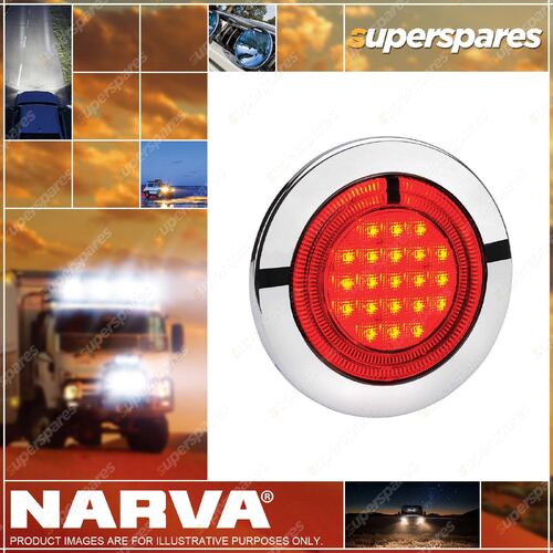 Narva 9-33V Model 56 L.E.D Rear Stop Lamp - Red colour With Red L.E.D Tail Ring