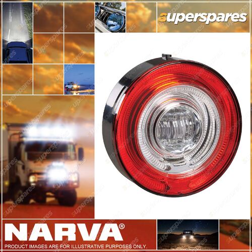 Narva 9-33V LED Model 57 Rear Stop Lamp - Red colour With Tail Ring - Red colour