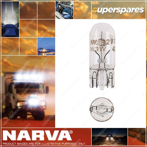 Narva 24 Volt 5W W2.1 X 9.5D W5W Premium Wedge Globes - Blister Pack Of 1