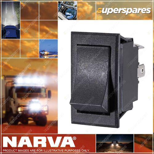 Narva Off / On Heavy Duty Rocker Switch - push-fit design with push on terminal