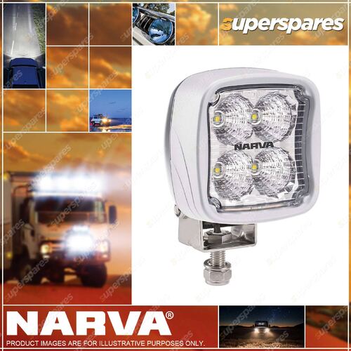 Narva 9-64 Volt L.E.D Work Lamp Flood Beam - with White housing - 2000 Lumens