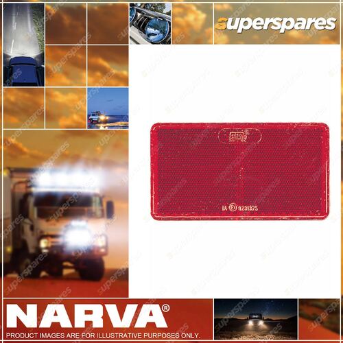 Narva 65mm dia Red Retro Reflector With Self Adhesive Blister Pack of 2