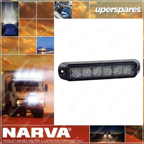 Narva Low Profile High Powered L.E.D Warning Light - White - 6 X 1 Watt L.E.Ds