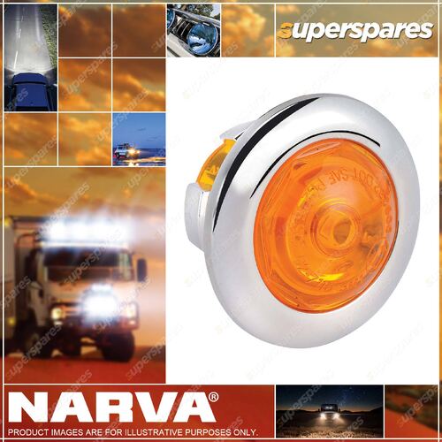 Narva 9-33 Volt L.E.D Model 2 Side Marker Lamp With Chrome Grommet