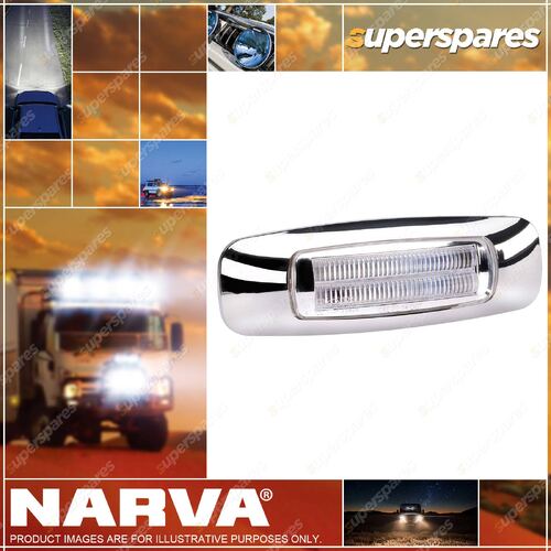 Narva 9-33V Model 24 LED White Light Guide Front End Outline Marker Lamp -39x118