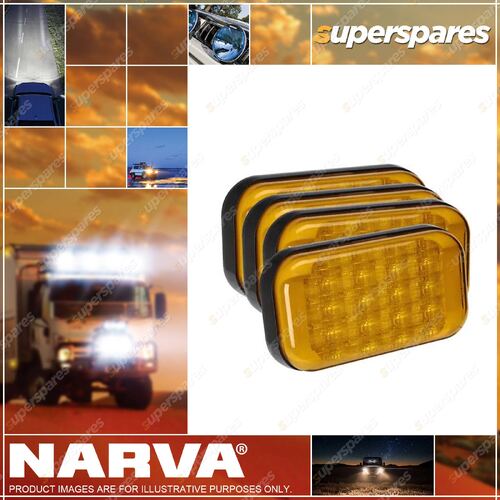 Narva 9-33V Model 41 LED Rear Direction Indicator Lamp (Amber) - Bulk Pack of 4