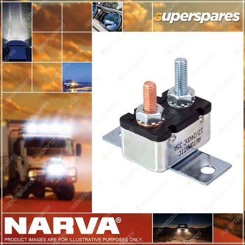 Narva 35Amp Automatic Metal Circuit / Breaker Automatic Reset 90'BK