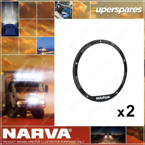 2 x Narva Interchangeable Black Bezels to suit Ultima 180 LED Driving Lights