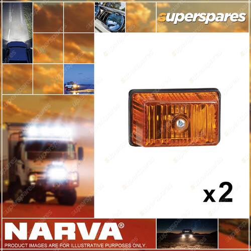 2 pcs of Narva Amber Lens to Suit 85900 for Marker Lamp Amber 85905