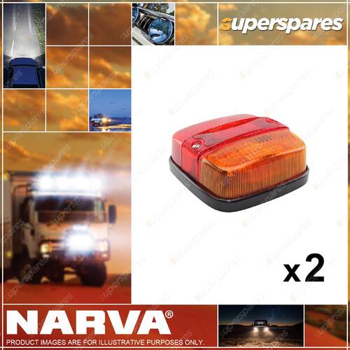 2 x Narva Rear Stop Tail Direction Indicator Lamps with Licence Plate 86030