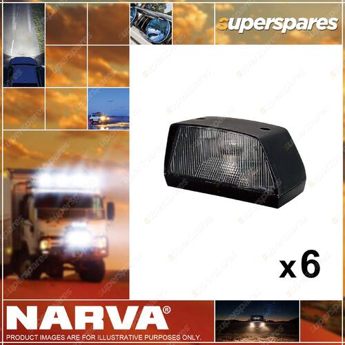 6 x Narva Licence Plate Lamps not included Globes Part NO. of 86190