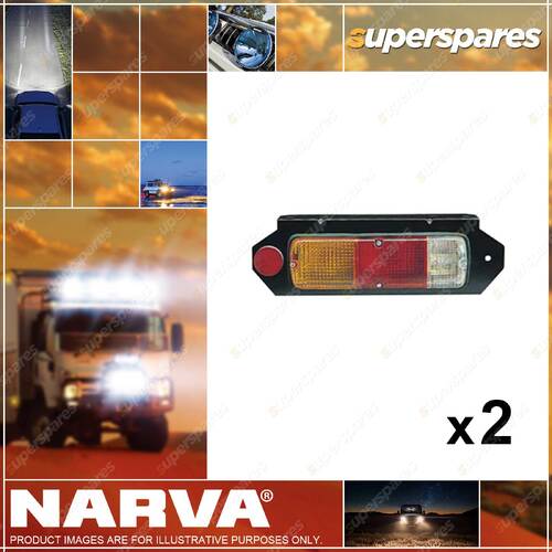 2 x Narva Rear Combination Lamps Reverse Direction Indicator Stop Tail 86210