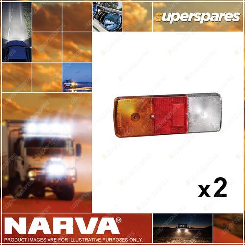 2 x Narva Rear Stop Tails Direction Indicator Reverse Lamps 86710