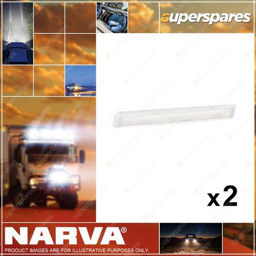 2 x Narva 10-30 Volt LED Interior Light Panels without Switch 470mm x 100mm