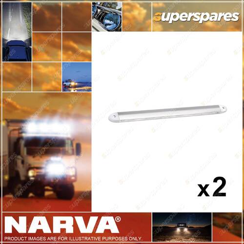 2 x Narva 12 / 24 Volt High Powered LED Awning/Scene Lamps 560mm 24 x 0.5W