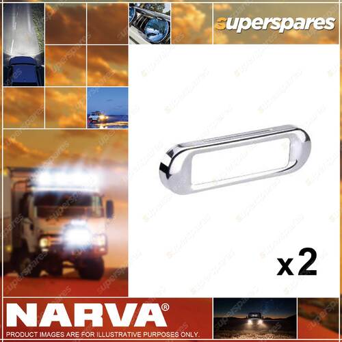 2 pcs of Narva Stainless Steel Covers to suit Model 8 Lamps 90893