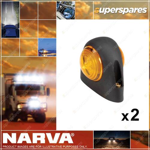 2 x Narva 9-33 Volt Model 31 LED Side Direction Indicator Lamps Amber/Amber