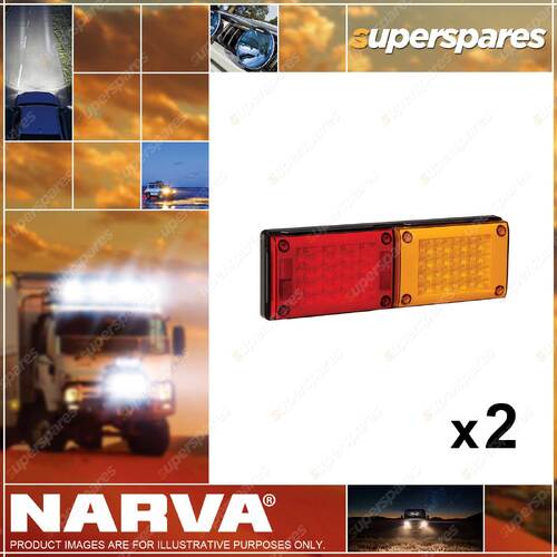 2 x Narva 9-33 Volt Model 48 LED Rear Direction Indicator and Stop / Tail Lamps