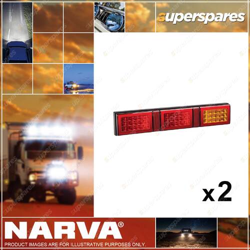 2 x Narva 9-33V M 49 LED Rear Direction Indicator Twin Stop & Triple Tail Lamps