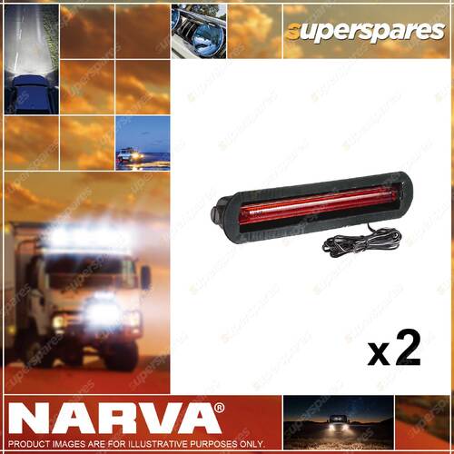 2 x Narva Universal 12V LED High Level Brake Lights Sedan Hatchback Wagon Van