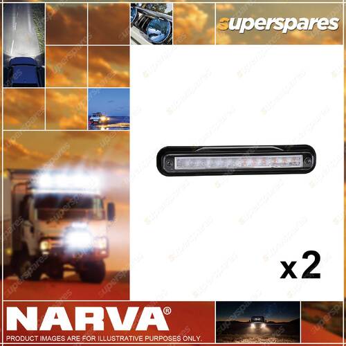 2 x Narva 9-33V Model 39 Combo Black Base DIR Indicator/Stop/Tail Blister Pack