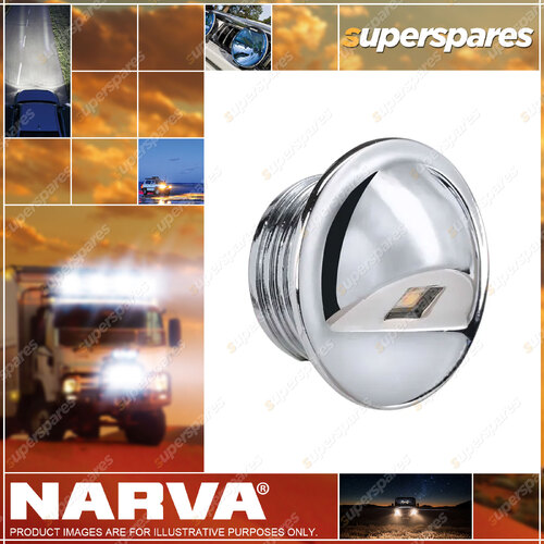 Narva 10-30V L.E.D Chrome Step Light Cool White Blister Pack Of 1 87608BL