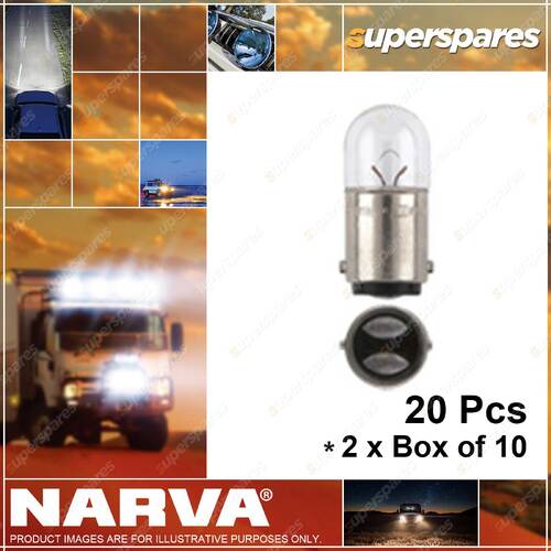 Narva Interior Park Globe 5W Ba15D T-16mm 24 Volt 47150 2 x Box of 10