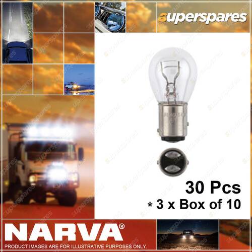 Narva 24V 21/5W P21/5W BAY15D Incandescent Globes 47336 3 x Box of 10