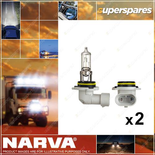 2 x Narva 12V HB4 51W P22D Halogen Headlight Globe - Globe Width 16mm 48006