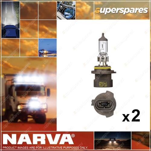 2 x Narva 12V HB4A 51W P22D Halogen Headlight Globe - Globe Width 12mm 48022