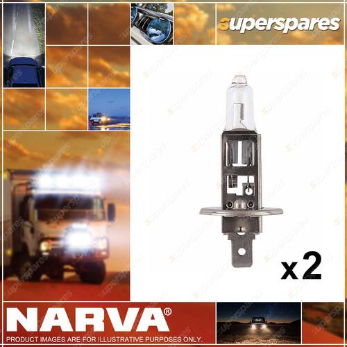 2 x Narva 12V H1 55W Plus 30 Halogen Headlight Globe for Benz 48320