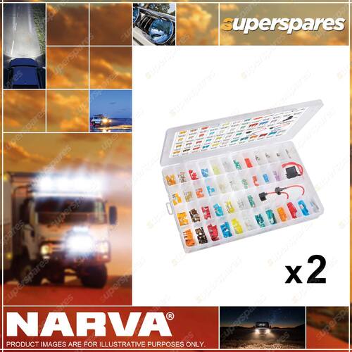 2 x Narva Master Fuse Assortment - Additions of Mini and Maxi Blade Fuse 52035