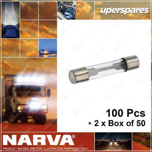 Narva 20 Amp 3Ag Glass Fuse with Internal Soldered Cap 52320 2 x Box of 50