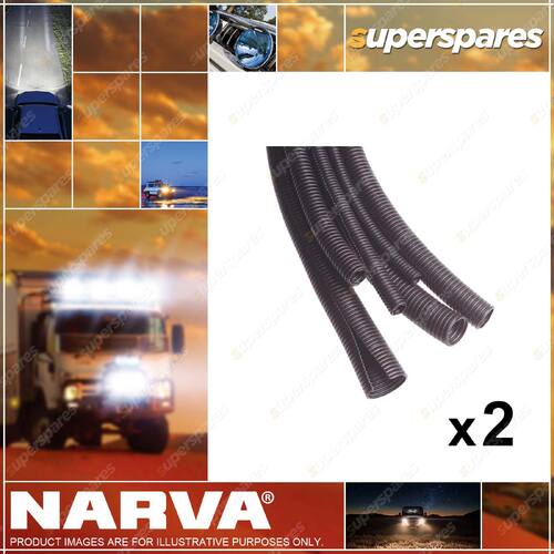 2 x Narva Corrugated Split Sleeve Tubing 48mm Tube Size 5 Meters Length 56748