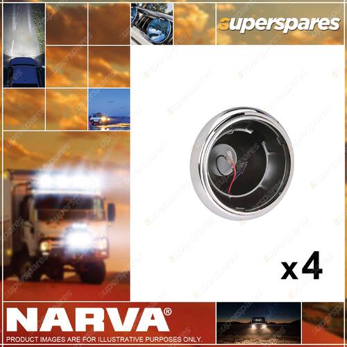 4 x Narva 7" 178mm Steel Headlamp Bucket Closed Back Part NO.of 72193