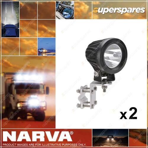 2 x Narva 9-36V L.E.D Load Light with Mirror Mounting Kit - Spot Beam 72700